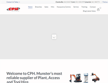 Tablet Screenshot of cphltd.ie